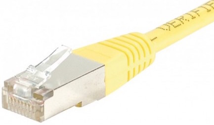 cable ethernet ftp jaune 0,5m cat 6