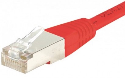 cable ethernet ftp rouge 25m cat 6