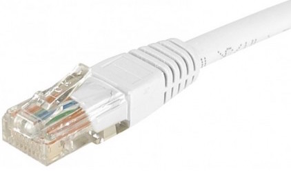 cable ethernet utp blanc 0,5m catégorie 6