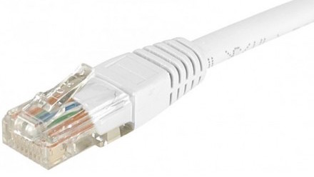 cable ethernet utp blanc 1,5m catégorie 6