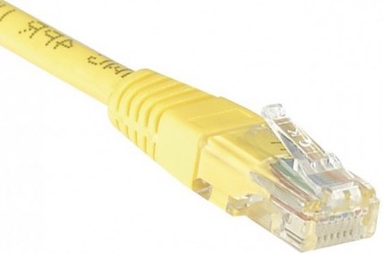 cable ethernet utp jaune 15m catégorie 6