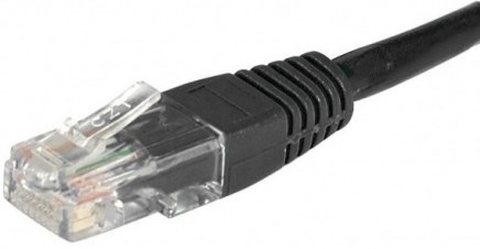 cable ethernet utp noir 20m catégorie 6