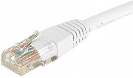 cable ethernet utp blanc 5m catégorie 6