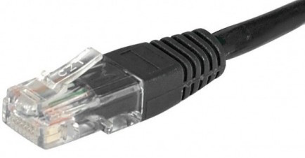 cable ethernet utp noir 7m catégorie 6
