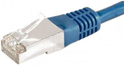 cable ethernet f/utp bleu 0,15m catégorie 6a