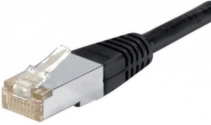 cable ethernet f/utp noir 0,15m catégorie 6a