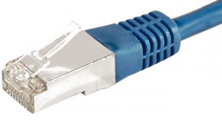 cable ethernet f/utp bleu 0,3m catégorie 6a