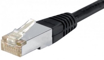 cable ethernet f/utp noir 0,3m catégorie 6a