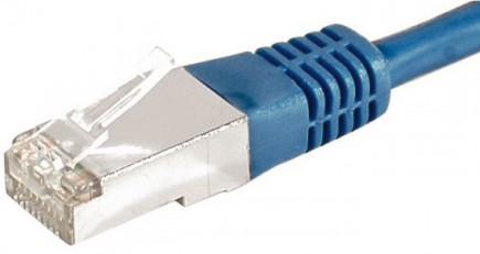 cable ethernet f/utp bleu 0,5m catégorie 6a