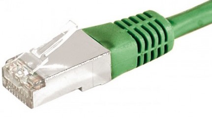 cable ethernet f/utp vert 0,5m catégorie 6a