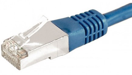 cable ethernet f/utp bleu 10m catégorie 6a