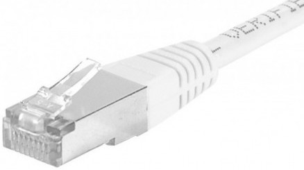 cable ethernet f/utp blanc 1m catégorie 6a