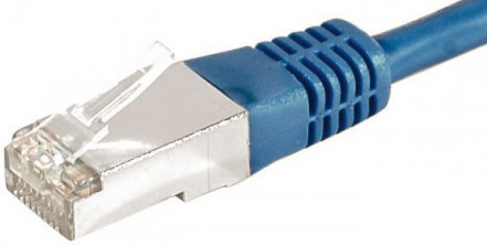 cable ethernet f/utp bleu 25m catégorie 6a