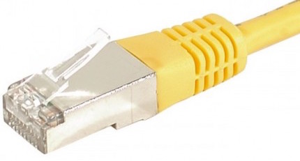cable ethernet f/utp jaune 3m catégorie 6a