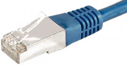 cable ethernet f/utp bleu 5m catégorie 6a