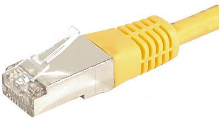 cable ethernet f/utp jaune 7,5m catégorie 6a