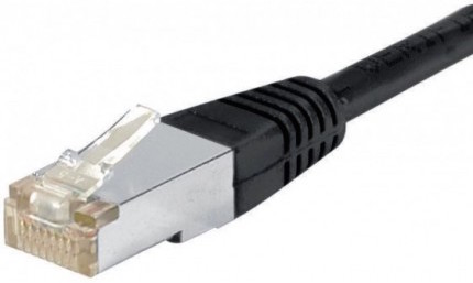 cable ethernet f/utp noir 7,5m catégorie 6a