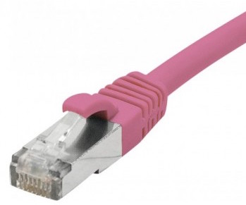 cable ethernet f/utp rose 0,15m catégorie 6a