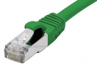 cable ethernet f/utp vert 0,15m catégorie 6a