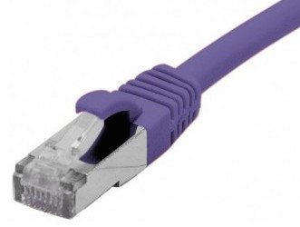 cable ethernet f/utp violet 0,15m catégorie 6a