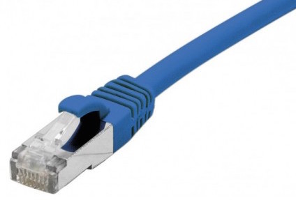 cable ethernet f/utp bleu 0,3m catégorie 6a