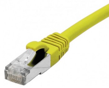 cable ethernet f/utp jaune 0,3m catégorie 6a