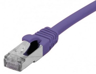 cable ethernet f/utp violet 0,3m catégorie 6a
