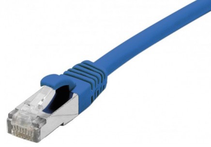 cable ethernet f/utp bleu 0,5m catégorie 6a