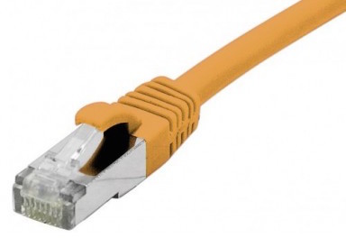 cable ethernet f/utp orange 0,5m catégorie 6a