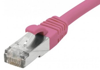 cable ethernet f/utp rose 1,5m catégorie 6a