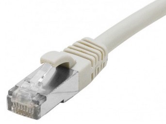 cable ethernet f/utp gris 10m catégorie 6a