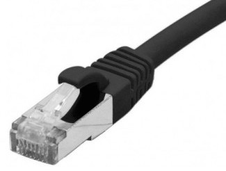 cable ethernet f/utp noir 10m catégorie 6a