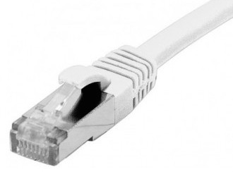 cable ethernet f/utp blanc 15m catégorie 6a