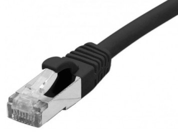 cable ethernet f/utp noir 15m catégorie 6a