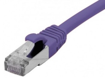 cable ethernet f/utp violet 15m catégorie 6a