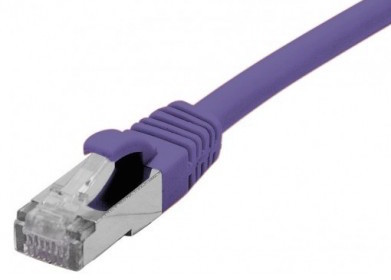 cable ethernet f/utp violet 20m catégorie 6a