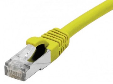 cable ethernet f/utp jaune 25m catégorie 6a