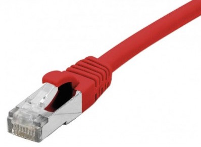 cable ethernet f/utp rouge 25m catégorie 6a