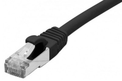 cable ethernet f/utp noir 2m catégorie 6a