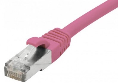 cable ethernet f/utp rose 7,5m catégorie 6a