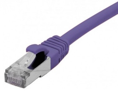 cable ethernet f/utp violet 7,5m catégorie 6a