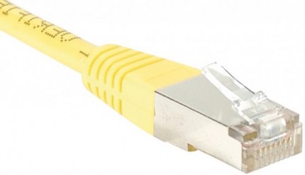 cable ethernet ftp économique jaune 20m cat 5e