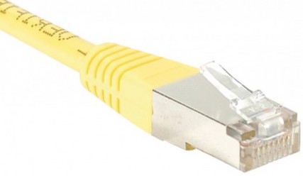 cable ethernet ftp économique jaune 2m cat 5e