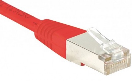 cable ethernet ftp économique rouge 2m cat 5e