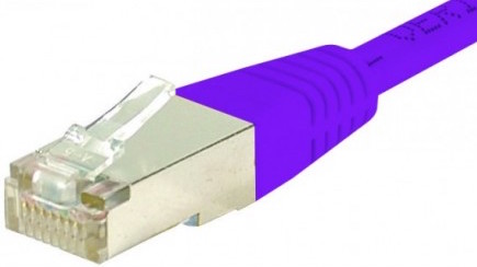 cable ethernet catégorie 6 sftp violet 0,15m