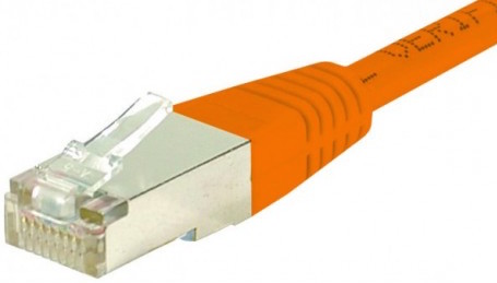 cable ethernet catégorie 6 sftp orange 0,3m