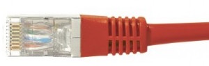 cable ethernet catégorie 6 sftp rouge 0,5m