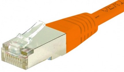 cable ethernet catégorie 6 sftp orange 0,7m