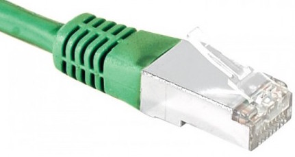 cable ethernet catégorie 6 sftp vert 0,7m