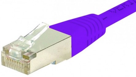cable ethernet catégorie 6 sftp violet 0,7m